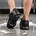 Furuian Non Slip Work Shoes for Men Waterproof Food Service Kitchen Chef Restaurant Walking Sneakers All Black Slip Resistant Work Shoes for Men