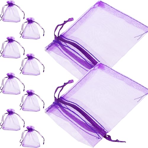 Bolsas de saco de lavanda 100 piezas 7x9cm de algodón malla miniatura 1