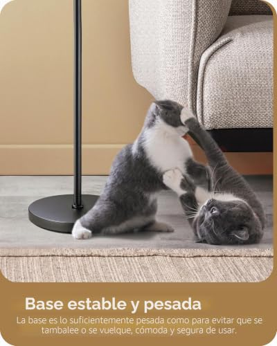 EDISHINE Lámpara de Pie Vintage con 3 interruptores para sala de estar 4