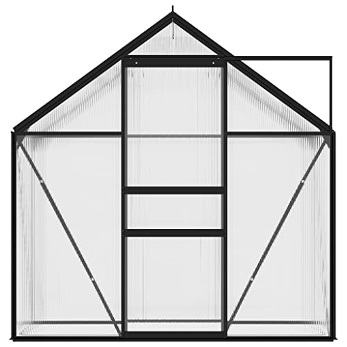 Inlife 14.3 Ft² Polycarbonate Panel Greenhouse With Aluminum Frame 75.1 Ft³ Capacity Walk-In Outdoor Plant Gardening Green House With Roof Vent For Outdoor,Patio, Backyard, Garden #TOP2