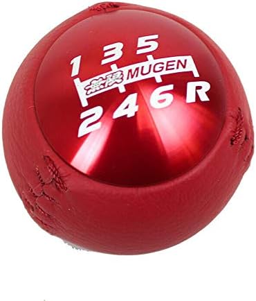 Pomello Cambio In Pelle E Alluminio Stile Mugen &ndash; Per Honda CRZ, Civic Type R, FA5, FG2