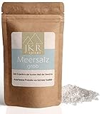 JKR Spices Premium Meersalz - Grob ohne Rieselhilfen - für Salzmühle | Salz Granulat, grobkörniges Speisesalz Ideal zum Kochen | Spitzenqualität - 1000g