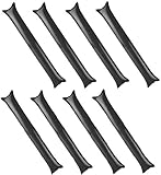 Furry Sunny Bam BamThunder Sticks Inflatable Stadium Noisemakers Cheer Sticks Blow Bar Inflatable Boom Sticks Noisemakers Stick Basketball Football Noisemakers Party Favors 100 Pack (Black)
