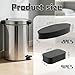 JTJEI 6 Pack Trash Can Wall Guard Bumpers, Adhesive Wall Protector for Round & Square Garbage Cans No Drill Backing for Kitchen, Bathroom, Office (Black)