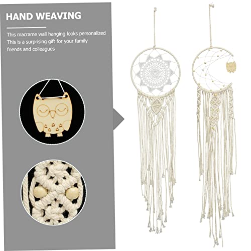 Tenture macramé et attrape-rêve pour une chambre cocooning - 7