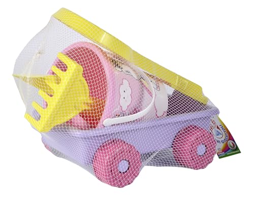 Sandwagen Unicorn gefüllt, L:31cm, 6 Teile, Eimer, Wagen, Schaufel,...