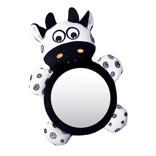 BESTonZON Car Mirror for Rear Facing Car Seat High Definition Safety Mirror Easy Install Viewing Angle Cute Design for Comfortable Travel