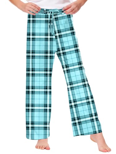 Image of Remimi Girl Boy Plaid Pants Drawstring Summer Casual Loose Bottoms 5-14 Years