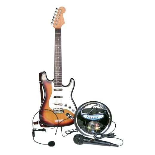 Bontempi | RockMaster - Guitarra Electrónica y Amplificador Inalámbrico para Tus Necesidades Rock, 210x200x110 mm