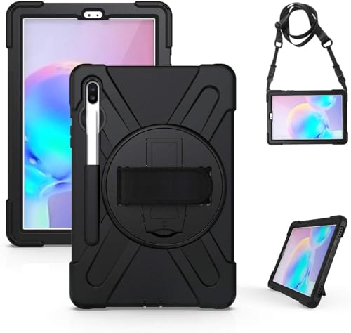 Image of MoreFit Hybrid Back Cover Case with Kickstand Wheel Pattern for Samsung Galaxy Tab S6 10.5 2019 SM-T860 / T865 / T867