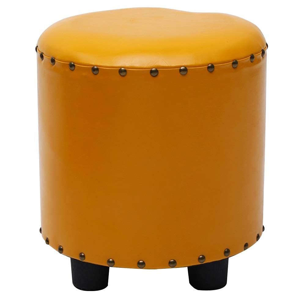 Repose-pieds en bois massif jaune pour soulager les jambes lourdes avec confort PU