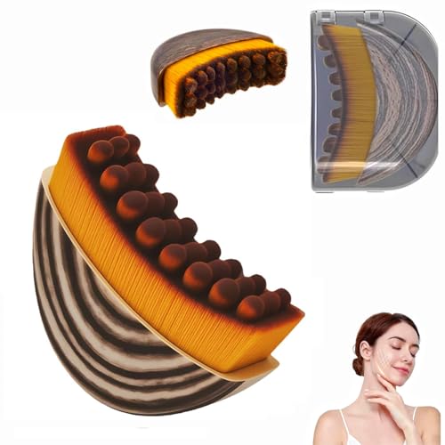 Lymphatic Contour Face Brush, Lymphatic Drainage Massager for Face, Reduce Puffiness and Enhance Skin Radiance,Ergonomically Designed to Fit The Skin Precisely and Relieve Fatigue with Travel Case