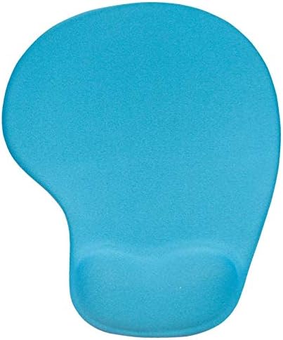 Office Mousepad with Gel Wrist Support - Ergonomic Gaming Desktop Mouse Pad Wrist Rest - Design Gamepad Mat Rubber Base for Laptop Computer -Silicone Non-Slip Special-Textured Surface (Blue)