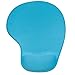 Office Mousepad with Gel Wrist Support - Ergonomic Gaming Desktop Mouse Pad Wrist Rest - Design Gamepad Mat Rubber Base for Laptop Comquter -Silicone Non-Slip Special-Textured Surface (04Blue)