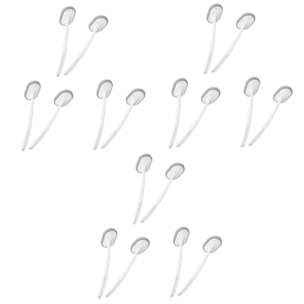 DECHOUS 6pcs Bathroom Cleaning Brush Ergonomic Handle Removable Scouring Pad for Deep Cleaning Bathtub Floor and Toilet Practical Hanging Brush for Convenient Use