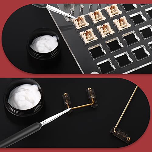 Image of RUNJRX Switch Lube Kit GPL 205G0 0.53oz /15g, Switch Opener for MX Cherry Akko Panda Kailh Switch,Lube Brush for Keyboard Switches