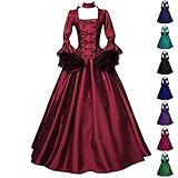 victorian dress, sales today clearanceVictorian Dress Women Long Sleeve 18th Century Ball Gowns Renaissance Gothic Dresses Masquerade Vampire Costume Red