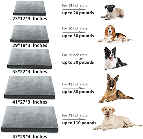 Dog Crate Bed Waterproof Deluxe Plush Dog Beds with — bottom and base construction detail