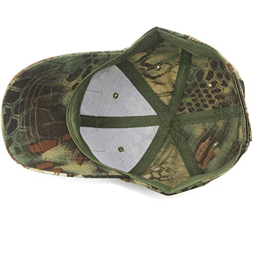 Snake Camouflage Camo Baseball Cap With American Flag Usa Tactical Operator Army Military Hat For Shooting Hunting Olive #TOP4