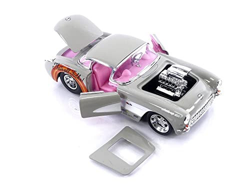 Jada Looney Tunes 1:24 Chevrolet Corvette 1957 y Figura Bugs Bunny miniatura 4
