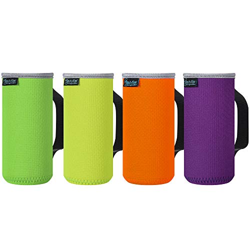 Beautyflier Anti-Slip Embossed Neoprene Bottle Insulator Sleeve 3mm Thick Collapsible Drink Slim Can