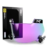 Nxtrnd VZX Football Visor, Compatible with Riddell Axiom, Fits Adult & Youth Football Helmets (Clear Purple)