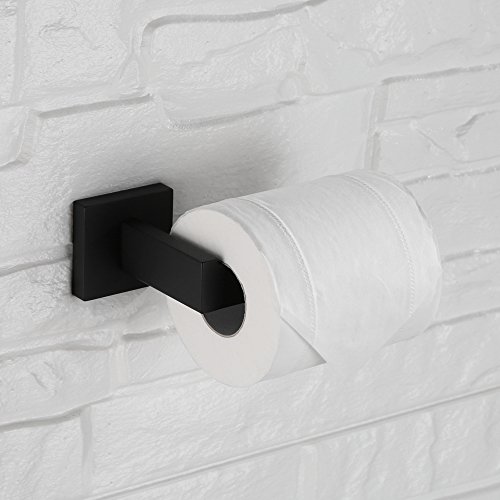image for LuckIn 24 Inch 4 Pieces Matte Black Bathroom Accessories Set, Modern B