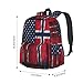 SEOCKA Vintage Norwegian Norway American Flag Laptop Commuter Backpack Shoulder Bag Casual Back Pack Daypack Bags With Side Pockets For Work Travel Daily Use