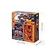 HTLNUZD 1/43 Mcl38#81 Racing Car Pit Lane Version, Die-Cast Alloy Model with 6 Pit Crew Figures, Adult Collectible Gift