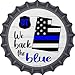 SMART BLONDE Utah Back The Blue Novelty Metal Bottle Cap BC-1273