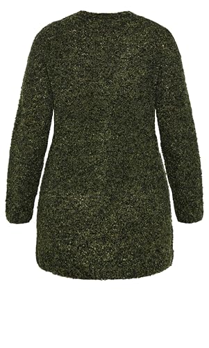 Image of Avenue Women's Plus Size Cardigan - Amber Boucle