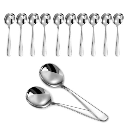 La mejor selección de Cucharillas de café para comprar online. 50 Set de 12 Cucharas para Té de Acero Inoxidable, Cucharas para Café Espresso 11 cm, Cucharas para Postre, Helado, Pastel para Cafetería o Restaurante, Cubiertos de Acero...