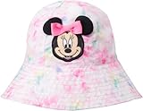 Disney Girls’ Bucket Hat – Reversible, Princess, Minnie Mouse Pink Tiedye
