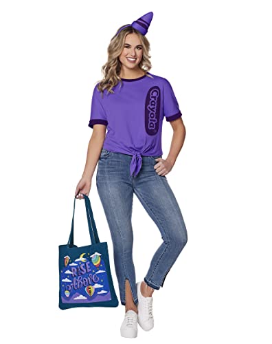 Spirit Halloween Adult Rise Above Purple Crayon Costume Kit -