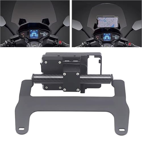 Soporte de móvil para SYM MAXSYM TL 500 con carga inalámbrica y clip frontal USB 5