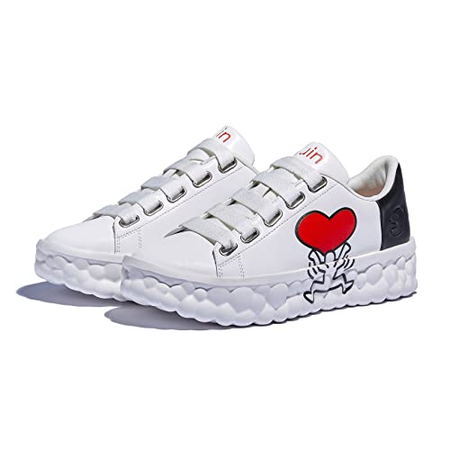 UIN Men's Fashion Sneakers Lightweight Walking Casual Slip Ons Art Painted Athletic Travel Skate Shoes Las Ramblas2