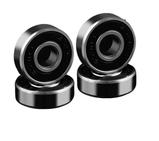 4Pcs 608 Skate Scooter Skateboard Wheels Spare Bearings Ball Roller Precision Shafts Bearing Steel 608RS(Red)