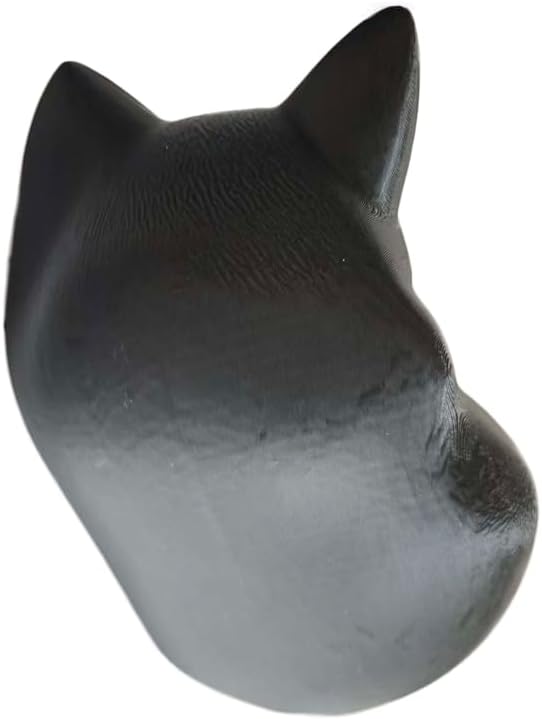 3D Printed Stable Cat-Shape Stand Holder for Echo Dot 5th Gen, Black PLA+ Smooth Surface Desktop Organizer Cute Elegant Home Decor & Accessories