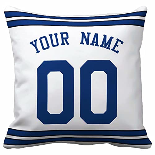 Image of ANTKING Throw Pillow 2 Pack with Custom Name and Number Personalized Gift for Men Women Boys