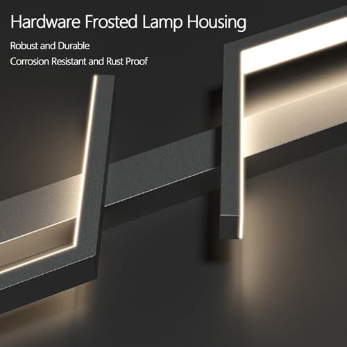 Interior LED largo lámpara de pared regulable con mando para iluminación lineal 2