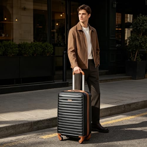 Image of 3 Piece ABS+PC Luggage Set, Carry On with Spinner & Duffle