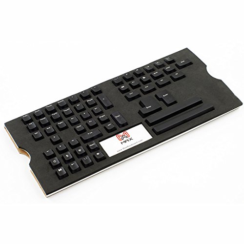 Max Keyboard Universal Translucent Cherry Mx Full Keycap Set (Black Translucent - Top Print) #TOP3