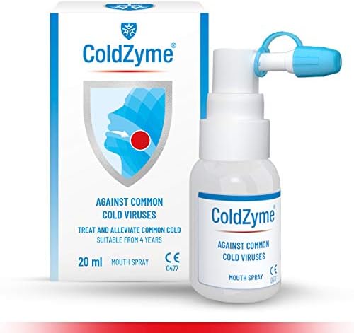 ColdZyme Mouth & Throat Spray (Not Nasal Spray) - Cold Virus Treatment & Symptom Relief - Use at First Signs of a Cold - Menthol Flavour 20ml