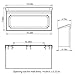 Gibraltar Mailboxes Windsor Small Capacity Rust-Proof Plastic White, Wall-Mount Mailbox, WMH00W04