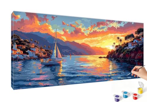 Pintar por números adultos 60x120cm árbol sin marco juego de lienzos grandes con acrílicos RB-206