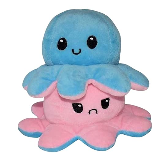 Image of HUG 'n' FEEL SOFT TOYS Plush Pillows Plush & Stuffed Toys (Reversible Plush & Stuffed Toys (Pink & Sky Blue))