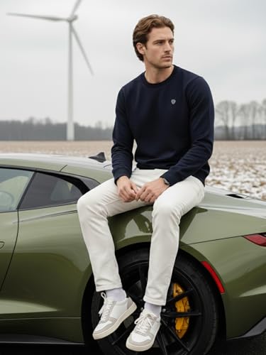 Image of Lux Cozi Men's Cotton Crew Neck Full Sleeve Sweatshirt | Sweatshirt for Men