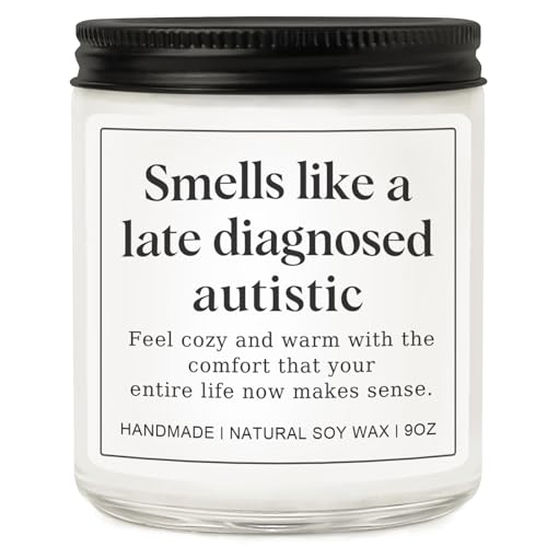 RIZOOCE Autism Sensory Products for Adults Best Gifts for Autistic Teenagers Special Needs Teenager Gift Unique Autistic Adult Must Have - Lavender Scented Candle