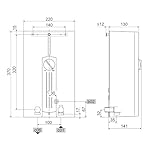 STIEBEL ELTRON DHF 13 C – hydraulisch gesteuerter Durchlauferhitzer 13,2 kW - 2