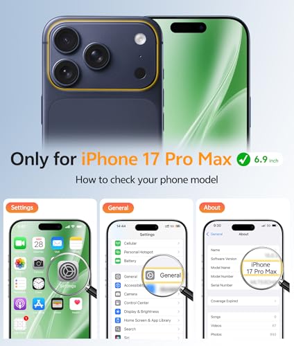 Image of FNTCASE for iPhone 17 Pro Max Case: [Compatible with Magsafe] Translucent Matte Cases with [Full Camera Protection] [Screen Protector] Military Grade Shockproof Protective Phone Cover - Green